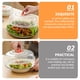 thumbnail image 5 of GOOHOCHY 4pcs Cubiertas de alimentos para microondas cubiertas de salpicaduras de horno cubren tapas de microondas para alimentos, 5 of 8