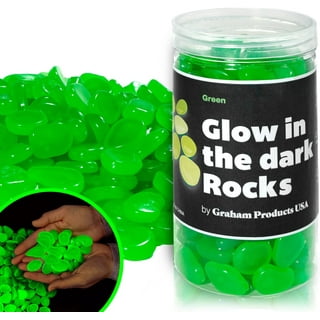 Yirtree Glow in The Dark Rocks 200PCS, Glowing Fish Tank Pebbles - Indoor/ Outdoor Yard Décor; Garden/Aquarium/Planter/Walkway/Driveway 