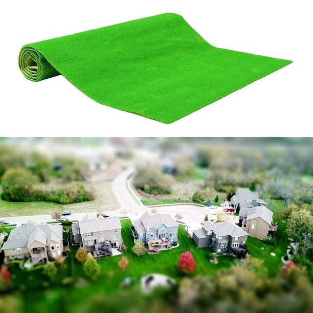 DYNWAVECA Artificial Grass Turf Synthetic Grass Mat Indoor Outdoor Multi Purpose Fake Plant Carpet Lawn Rug for Micro Landscape Balcony 50cmx50cm