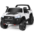 thumbnail image 1 of Gymax 2*12V Licensed Toyota Hilux Ride On Truck Car 2-Seater 4WD w/ Remote Control White, 1 of 10