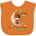 thumbnail image 3 of Inktastic My Nana Loves Me to the Moon and Back Boys or Girls Baby Bib, 3 of 4