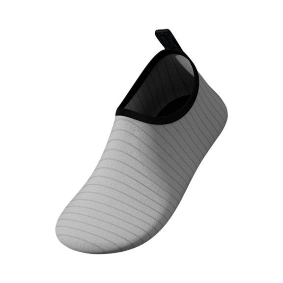 LTTVQM Water Shoes for Women Men Quick Dry Barefoot Aqua Socks for Swim Beach Yoga Surf Exercise Trendy Lightweight Workout Slip on Shoes Gray 36(US-5.5)