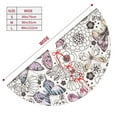 thumbnail image 3 of Yiaed Vintage Butterflies Print Christmas Tree Skirt , Tree SkirtsTree Mat for Christmas Winter Holiday Indoor Decorations-36", 3 of 7