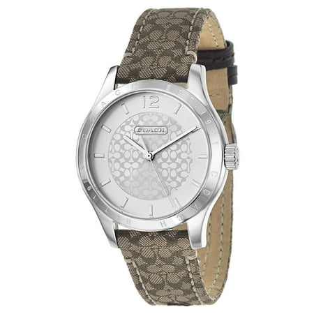 Maddy Brown Fabric and Leather Women's Watch
