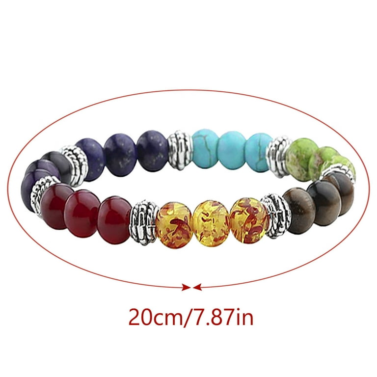 Natural Stone Bead Bracelet Elastic Stretch Bangle 6-10MM Round