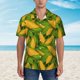 thumbnail image 2 of Fotbe Fresh Corn 1 Camisa Hawaiana para Hombre Unisex – Camisa Casual de Verano con Botones de Manga Corta de Algodón y Lino,X-Large, 2 of 7