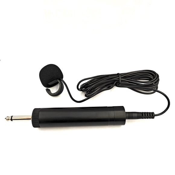 Maoww 5-Meter-Long Wired Microphone For Pointed Microphone Amplifiers, Microphone Suitable For Erhu, Flute And (Black) Ring Wheat