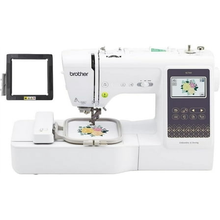 Brother SE700 Sewing and Embroidery Machine with Wireless LAN, 3.7" Touchscreen, SAMFM100 4" x 4" Magnetic Hoop