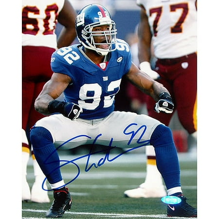 Michael Strahan Autographed Sack Celebration 8" x 10" Photograph