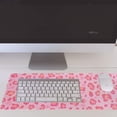 thumbnail image 5 of Pink Leopard Gaming Mouse Pad for Desk, Kawaii Extended Large Leopard Print Mouse Pad, Pink Mousepad XL, Cute Cheetah Mouse Pad, Long Big Mouse Mat, Leopard Decor Stuff Accessories, 31.5 X 11.8 Inch, 5 of 5