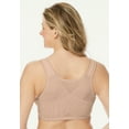 thumbnail image 2 of Comfort Choice Women's Plus Size Front-Close Embroidered Wireless Posture Bra, 2 of 5