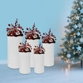 thumbnail image 5 of 5pcs Cylinder Pedestal Art Decor Stand White Metal Cylinder Pedestal Display Stand Dessert Table Display Pillars for Wedding, Birthday, Banquet, Anniversary Celebration Decoration, 5 of 11