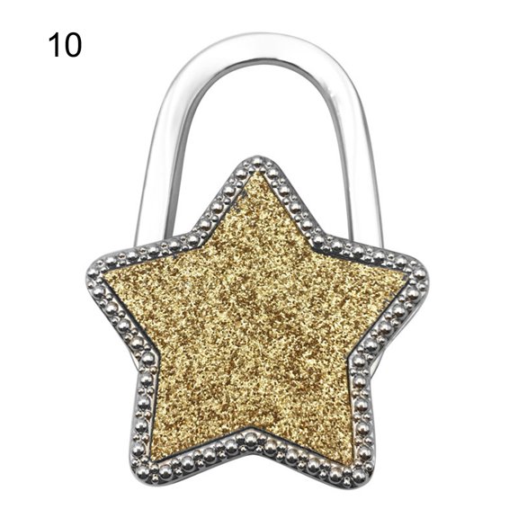 Limei Bag Holder Exquisite  Shiny Metal Table Side Bag Holder Wide Application Fashion for Dormitory