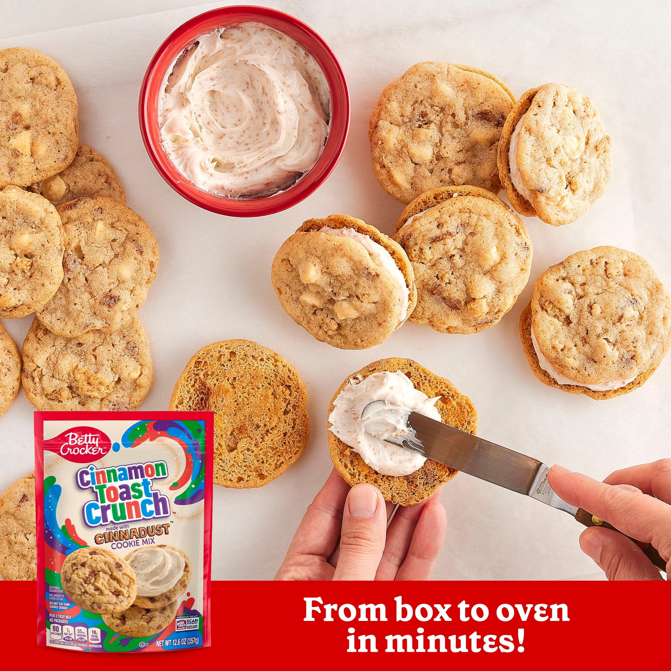 Betty Crocker Cinnamon Toast Crunch Cookie Mix, Made with Cinnadust, 12.6 oz