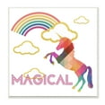 thumbnail image 2 of The Kids Room by Stupell Magical Rainbow Golden Unicorn Wall Plaque Art, 12 x 0.5 x 12, 2 of 3