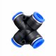 thumbnail image 1 of Conector neumático de 1 pieza PY P PU PV PM PZA PK SA HVFF Conector de manguera 4-16mm Conector de manguera de plástico Conector rápido del compresor, 1 of 7