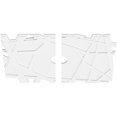 thumbnail image 2 of 40"W x 26 5/8"H x 4"ID x 14 1/4"C x 1"P Novo Architectural Grade PVC Contemporary Ceiling Medallion, Two Piece, 2 of 11