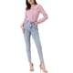 thumbnail image 2 of CAMISA DE BOTONES DE MANGA LARGA CON PUNTOS SUIZOS PARA MUJERES CHIC INSPIRAR CUELLO PETER PAN M ROSA, 2 of 5