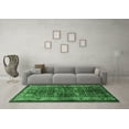 thumbnail image 3 of Ahgly Company Indoor Round Persian Emerald Green Traditional Area Rugs, 7' Round, 3 of 4