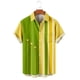thumbnail image 2 of Camisas Para Hombre Manga Larga Hombres Casual Manga corta Primavera Verano Turndown Neck 3D Impreso Camisas Moda Top Blusa Camisas (Yellow, XL), 2 of 5