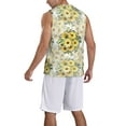 thumbnail image 2 of Pofeuu Daisies And Wildflowers Print Basketball Jersey, Shirts for Men Youth Basketball Jersey Crew Neck-XX-Large, 2 of 6