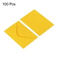 thumbnail image 3 of Uxcell Mini Envelopes Tiny Pockets Mini Gift Card Business Card Envelope, Yellow 100 Pack, 3 of 6