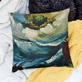 thumbnail image 2 of SHANXI Throw Pillow Covers Flowers Print Cushion Cover Soft Pillow Cases for Home Sofa Bed Chair Car Office Decorative 22x22in, 2 of 5