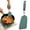 B, variant on Silicone Turner Spatulas, Heat Resistant Flat Spatulas, Non-Stick Kitchen Cooking Utensils, Flexible Pancake Spatulas, Griddle & Egg Turners, Food Turner, Dark Green Semi, 11.02×5.12in,A
