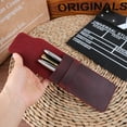 thumbnail image 5 of BE-TOOL Retro Leather Pen Case Pen Holder Pencil Pouch Protective with Foldable Flap Cover Handmade Gift for Men and Women, 5 of 8