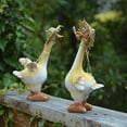thumbnail image 4 of Garden Duck Landscape Crafts Resin Straw Hat Pool Landscaping Simulation Pond Decor, 4 of 11