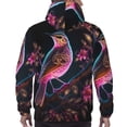 thumbnail image 7 of Lsque Glowing Leaf Bird Pattern Casual Men's Hoodie,Hooded Sweatshirt with Kangaroo Pocket,Pullover Hoodie-3X-Large, 7 of 7