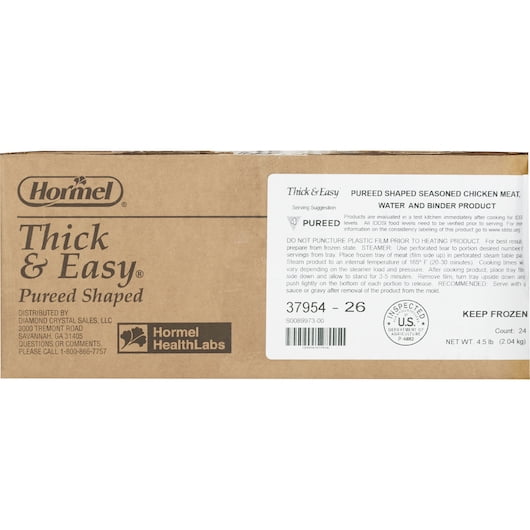 Thick & Easy, Pureed Shapes Chicken, 3 oz. (24 Count)