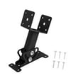 thumbnail image 6 of Colaxi Black Roof Riser Bracket Gazebo Bracket Patio Stable Frame Vertical Pipe Beam Support Saddle Roof Riser Beam Mount Heavy Duty, 6 of 10