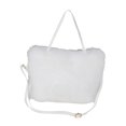 thumbnail image 2 of Bolso de mano de felpa para mujer, cómodo bolso de mano con asa superior, portátil, para hombro Blanco, 2 of 7