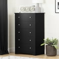thumbnail image 1 of South Shore Vito 5-Drawer Chest for Adult, in Pure Black, 1 of 11