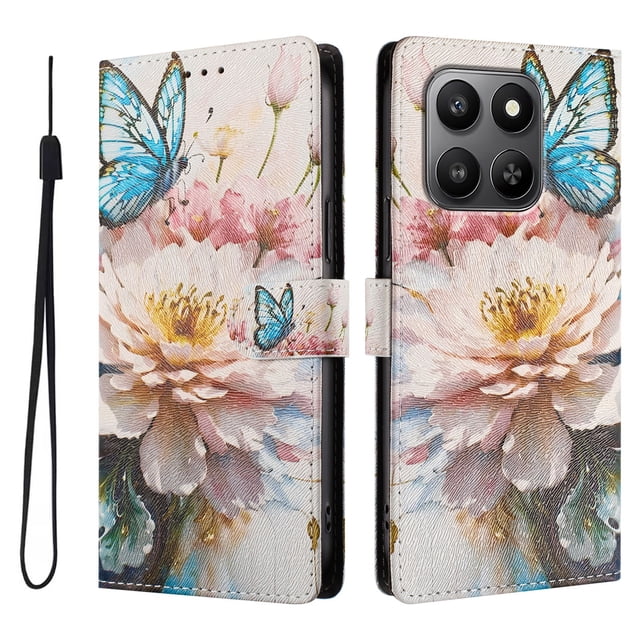 FOXDOCK Funda Tipo Cartera para Honor 400 Smart con Soporte y Correa – Diseño de Patrones Lindos