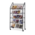 thumbnail image 2 of Safco - Literature holder - floor-standing - 5 compartments - mobile - charcoal, 2 of 2