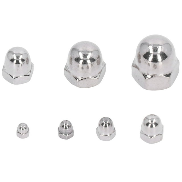 Cap Nut, Durable 50Pcs Nuts Fastener Standard Design A2-70 Stainless Steel for Maintenance for Repair M3,M4,M5,M6,M8,M10,M12