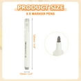 thumbnail image 2 of Uxcell Acrylic Paint Marker Pens Acrylic Paint Pens Waterproof Paint Art Marker Pen Water Based Paint Pen for DIY Craft Gray, 2 of 7