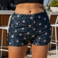 thumbnail image 2 of Arlun Women's Carnival Glitter Mini Shorts Star Sparkly Sequin Low Waist Hot Pants 2026 Night out Club Party Outfit Thin Breathable Comfortable Festival Shorts Blue M, 2 of 8