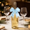 thumbnail image 6 of Christmas Satin Ribbon Bow, 4.3x4.7 Inch Large Pre-Tied Dovetail Bow for Xmas Tree Gift Wrapping Champagne Bottle Treat Bag DIY Craft Decor Wedding Bridal Shower Birthday Party 1Pc,Light Blue, 6 of 6