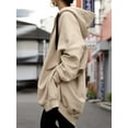 thumbnail image 6 of ZANZEA Womens Hoodies Full Sleeve O-Neck With-Front-Zipper Coat Hoodies, 6 of 6