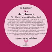Bodycology Cherry Blossom 2 in 1 Moisturizing Body Wash and Bubble Bath, 16 fl oz