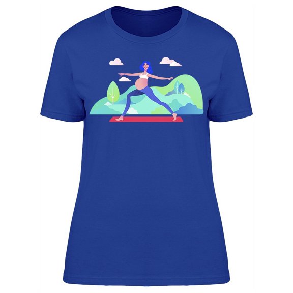 Pregnancy Prenatal Yoga T-Shirt Women -Image by Shutterstock, Female 3X-Large