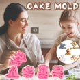 thumbnail image 1 of Moule à Gâteau en Forme de Qifeng de Couleur de Gâteau de Pâques 5PC, 1 of 6
