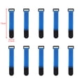 thumbnail image 1 of 10Pcs 2.5cm Width Nylon Cable Ties Reverse Buckle Strap Reusable Self Adhesive Tape Fastener Hook Loop Fixed Strap Sticky 2.5x15CM-C 10Pcs, 1 of 6