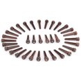 thumbnail image 2 of Soidarity Juego de pasadores de puente de con incrustaciones de puntos de tuerca de sillín de guitarra popular DIY Crafting Accesorios para instrumentos musicales Soidarity OD2522-00B, 2 of 6