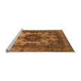 thumbnail image 2 of Ahgly Company Machine Washable Indoor Rectangle Oriental Orange Industrial Area Rugs, 7' x 9', 2 of 4