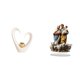 thumbnail image 1 of Figura decorativa de corazón para escritorio, letrero de mesa, adorno acrílico, patrón cerámico, ideal para estantes, escritorios, armarios, colgar en, 1 of 8
