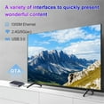 thumbnail image 2 of H96max V56 Boîtier Décodeur Intelligent Gigabit android Quadricœur 12 Lecteur Multimédia Bluetooth 8k H96 V58 Boîtier Tv Noir Prise UE 4+32G, 2 of 5